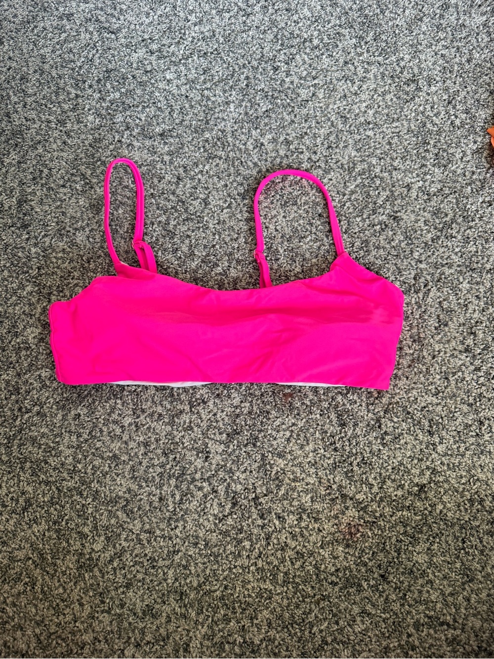 SHEIN Neon Pink Adjustable Strap Bralette
